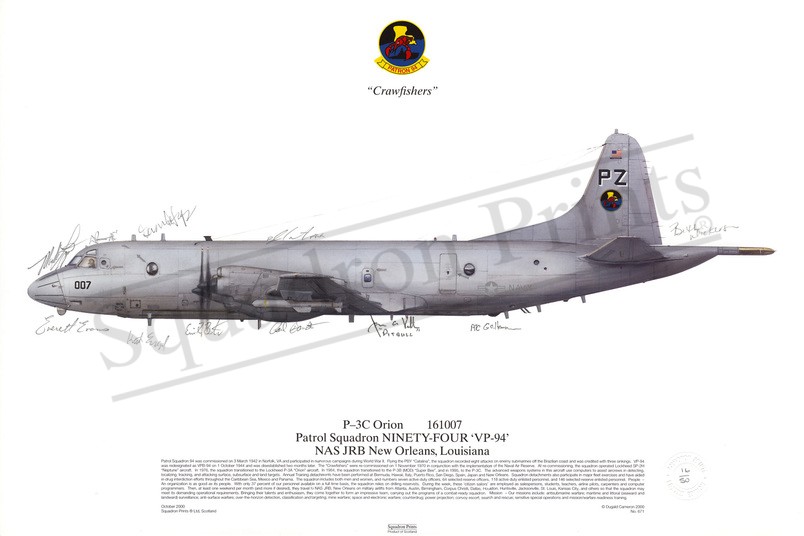 SALE P-3C Orion Signed Print