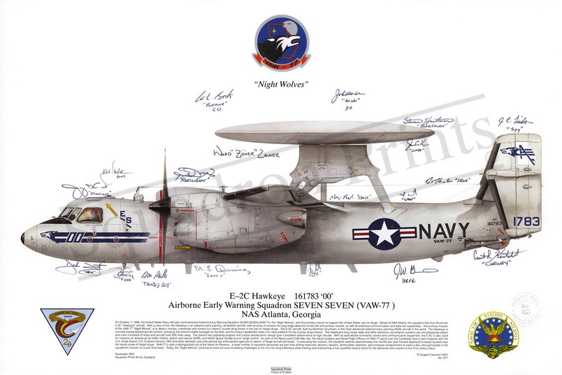 SALE E-2C Hawkeye Signed Print