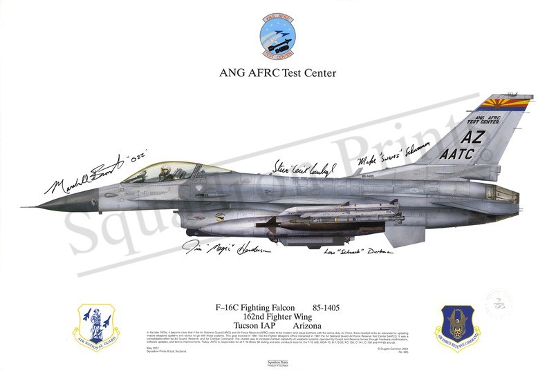 SALE F-16C Fighting Falcon Signed Print