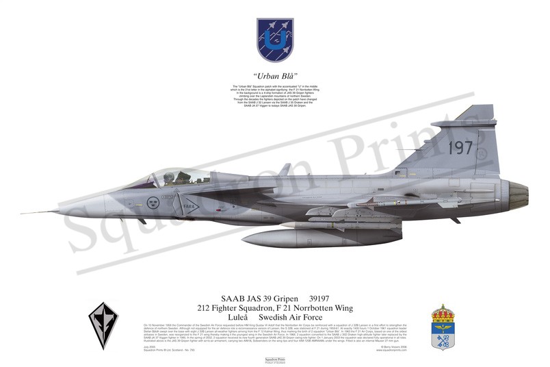 JAS 39 Gripen - Print | Squadron Prints