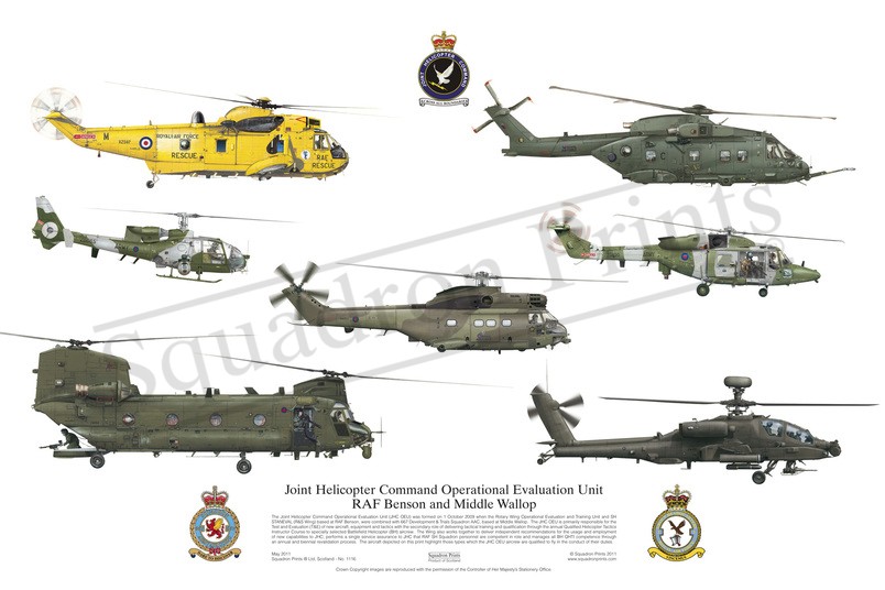 Apache, Puma, Lynx, Sea King, Chinook 