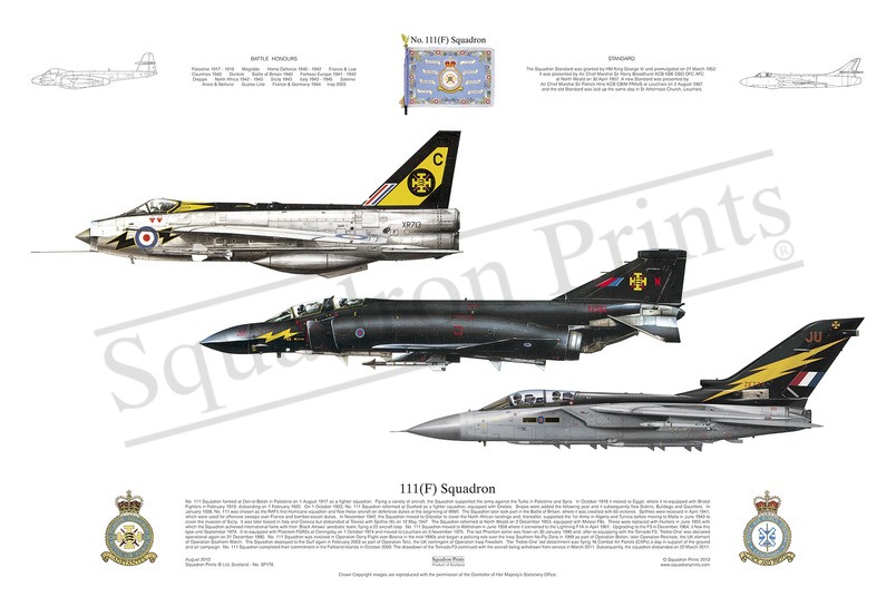 111 Squadron Triple Print Lightning Phantom F3
