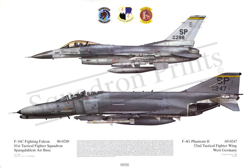 F-4G Phantom II &amp; F-16C Fighting Falcon