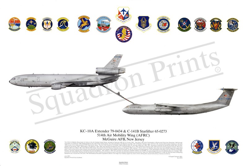 KC-10A Extender &amp; C-141B Starlifter