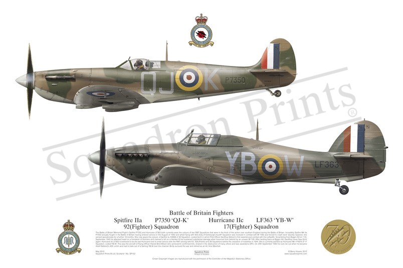 Spitfire IIa, Hurricane IIc Spitfire IIa, Hurricane IIc