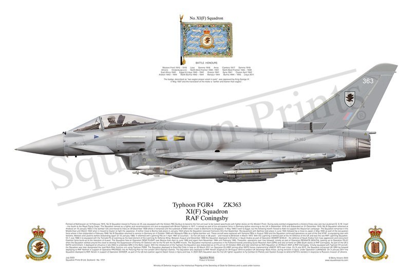 11 Sqn Typhoon FGR4 print