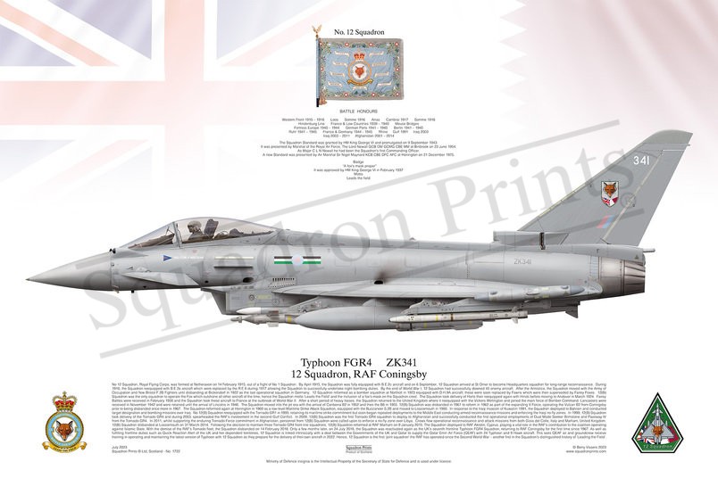 12 Sqn Typhoon FGR4 print