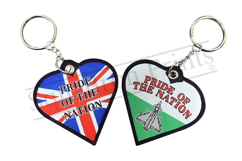 Pack of 2 Love Typhoon heart shaped Key Fobs