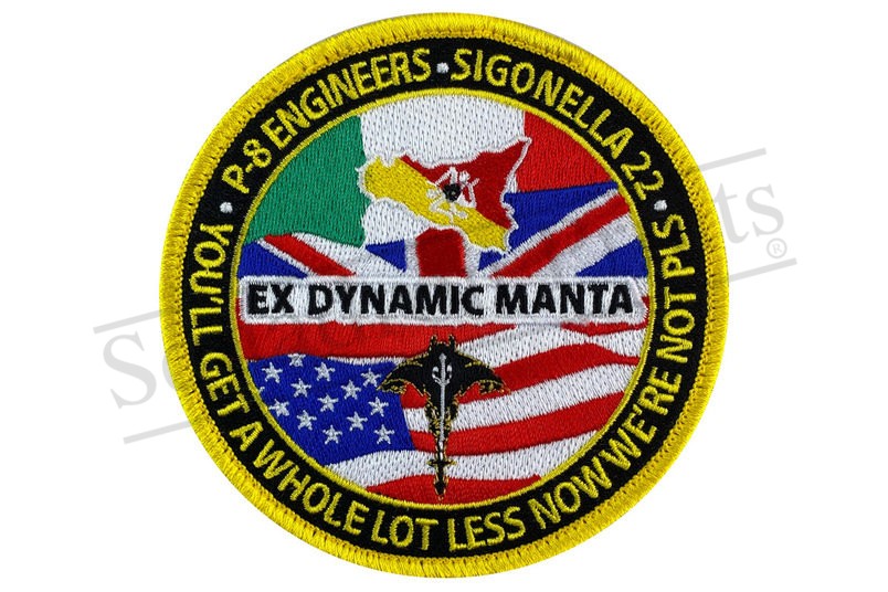 SALE 201 Squadron Ex Dynamic Manta embroidered Patch