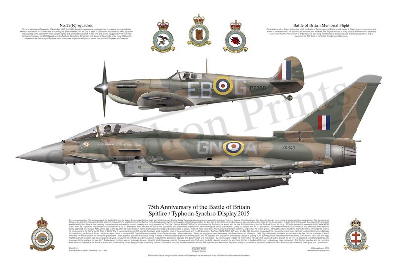 2015 Spitfire and Typhoon Display Print