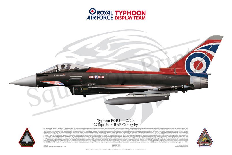 2023 Typhoon Display Print 29 Squadron