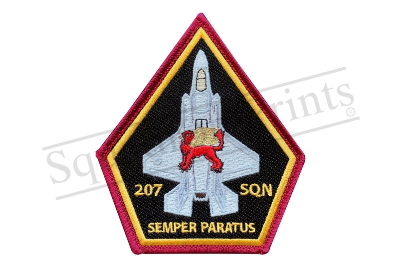 207 Squadron Glow in the Dark Pentagon Patch
