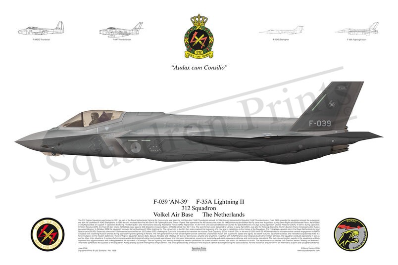 312 Sqn, F-35A Lighting II print
