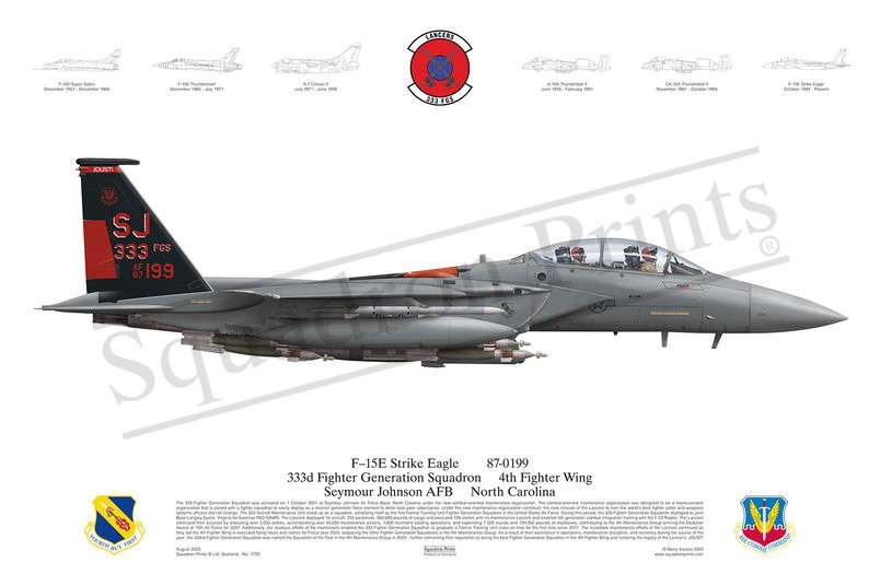 333 FGS F-15E Strike Eagle print