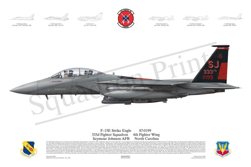 333 FS F-15E Strike Eagle print
