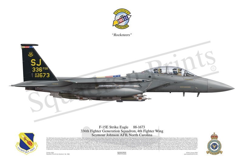 336 FGS F-15E Strike Eagle print