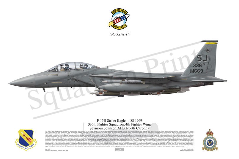 336th FS F-15E Strike Eagle print