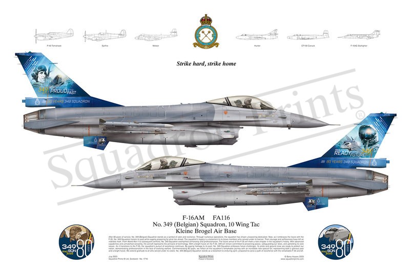 349 Sqn F-16AM print