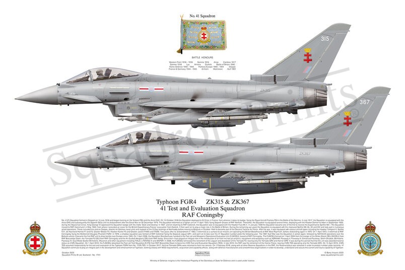 41 Sqn Typhoon FGR4 print