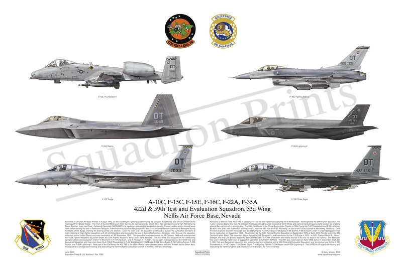 53 Wing A-10C F-15C F-15E F-16C F-22A F-35A