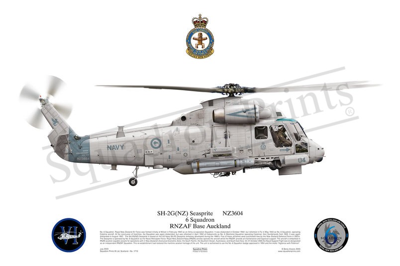 6 Sqn SH-2G(NZ) Seasprite print 6 Sqn SH-2G(NZ) Seasprite print