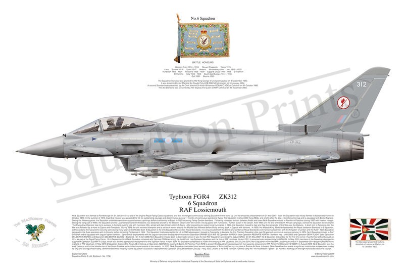 6 Sqn Typhoon FGR4 print