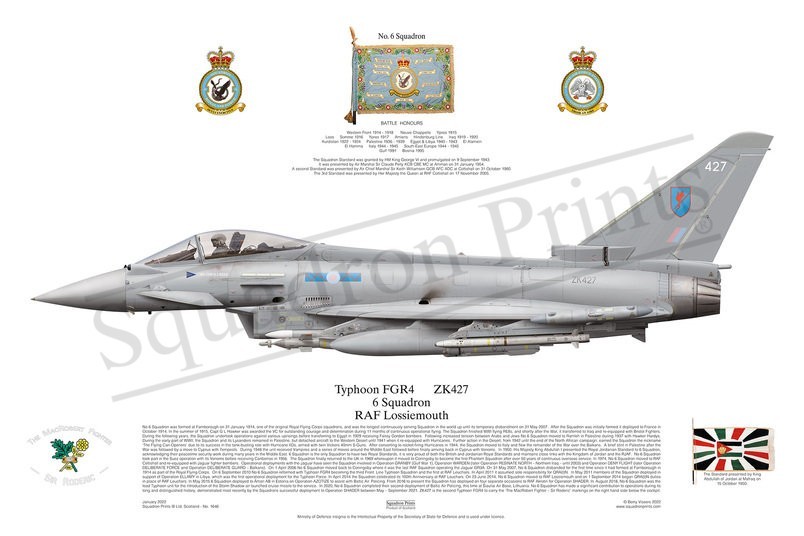 6 Squadron Typhoon FGR4 print