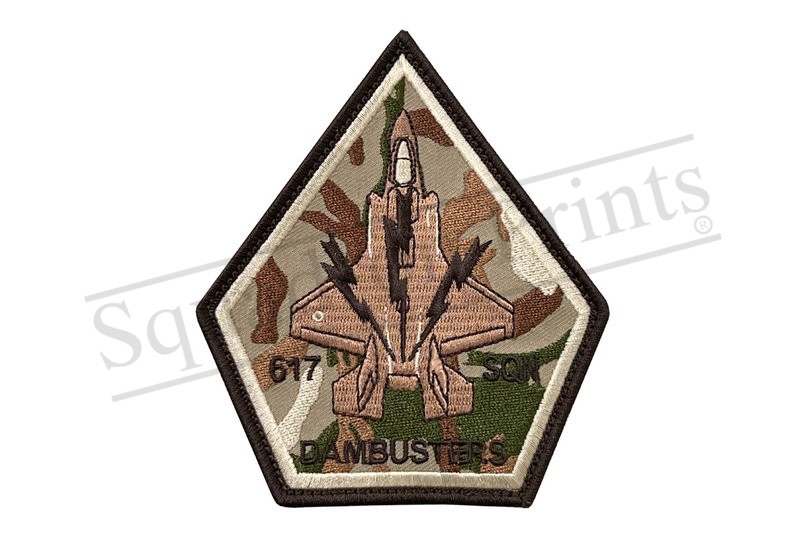 617 Squadron CAMO Pentagon Patch 617 Squadron CAMO Pentagon Patch