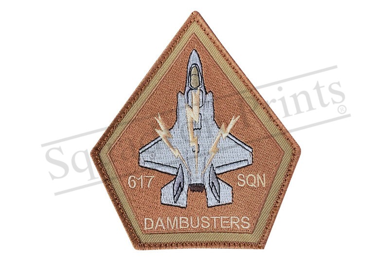 617 Squadron F-35 Pentagon Shape Desert Patch