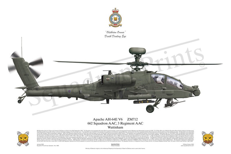662 Sqn AAC Apache AH-64E print