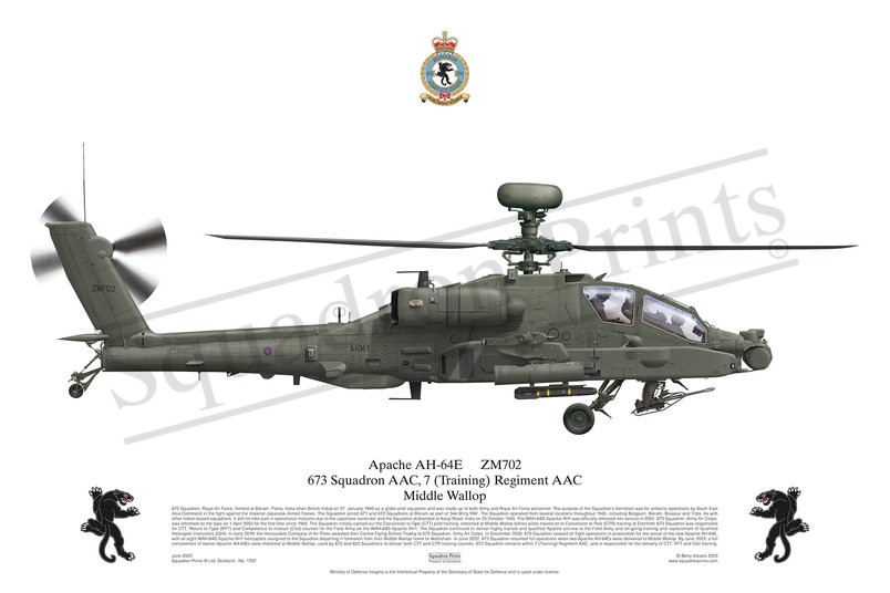 673 Sqn AAC Apache AH-64E print