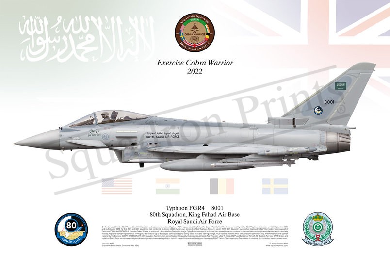 80 Squadron Typhoon FGR4 print