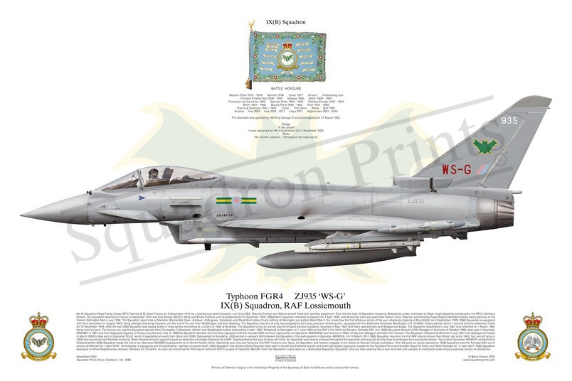 9 Sqn Typhoon FGR4 print