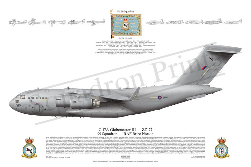 99 Sqn C-17A Globemaster III print