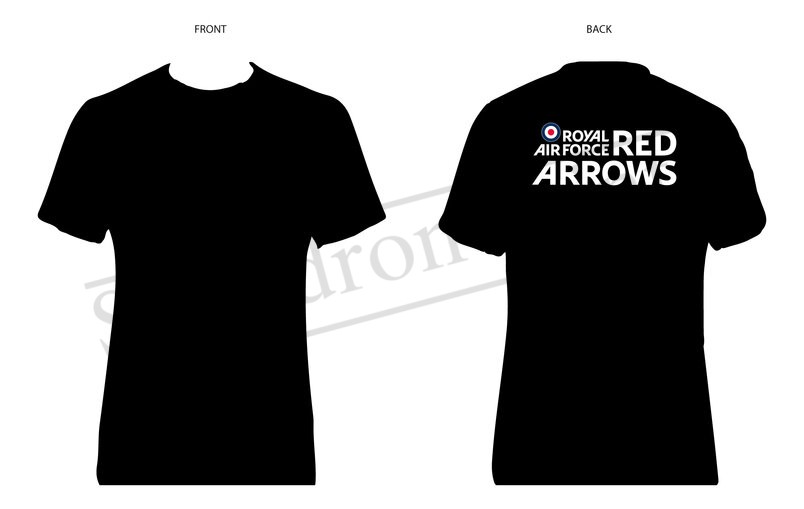 Black T-shirt Royal Air Force Red Arrows