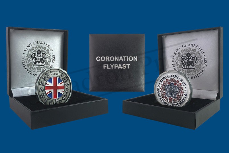 Coronation Flypast Boxed Coin (1 per person)