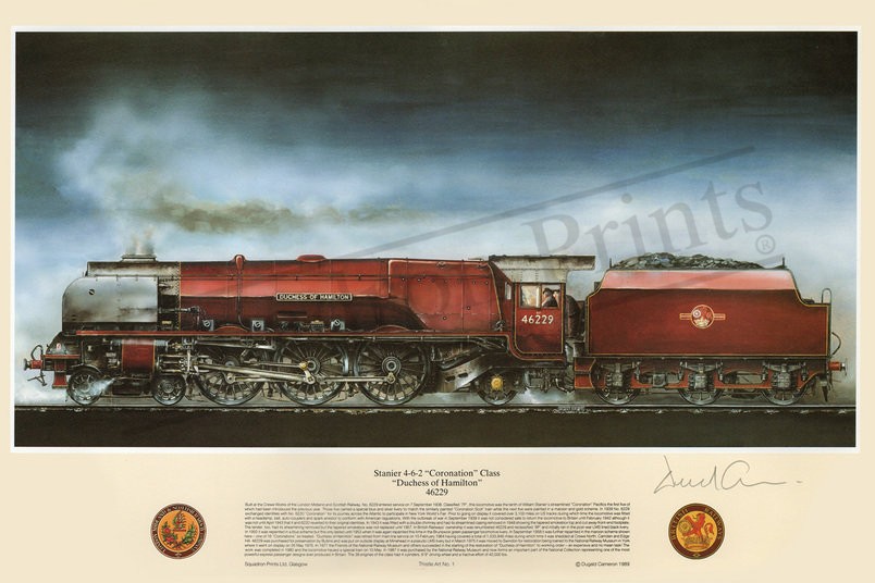 "Duchess of Hamilton" Stanier Coronation Class Train