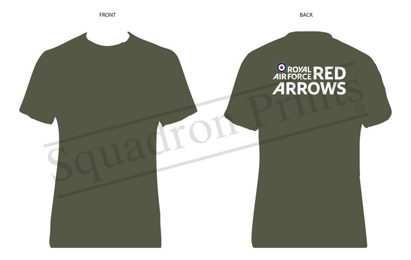 Green T-shirt Royal Air Force Red Arrows