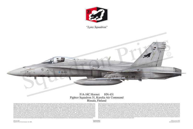 HävLLv 31 F/A-18C Hornet print