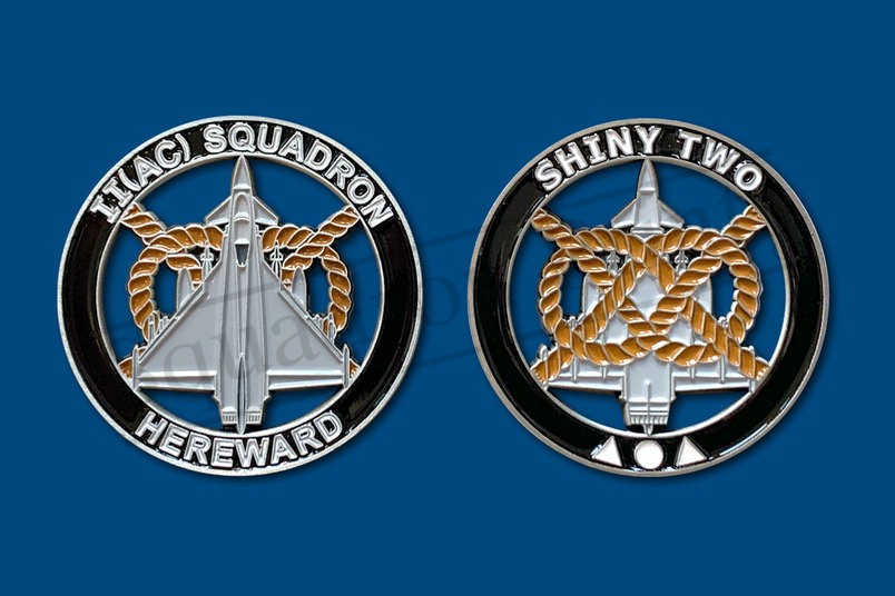 II(AC) Squadron RAF Typhoon cut out coin 2022
