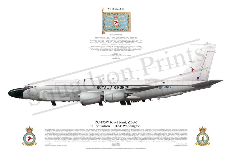 RC-135W Rivet Joint 51 Sqn print