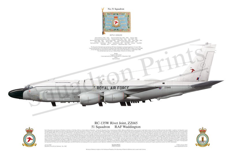 RC-135W Rivet Joint 51 Sqn print RC-135W Rivet Joint 51 Sqn print