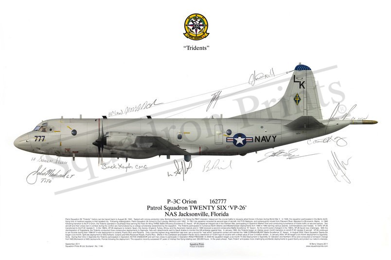 SALE P-3C AIP Orion Signed Print