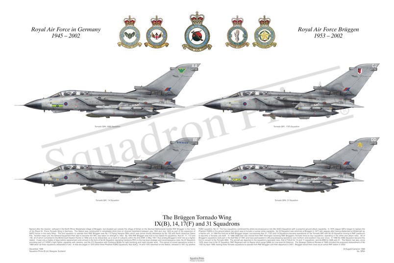 SALE Tornado GR1/4s RAF Bruggen Wing