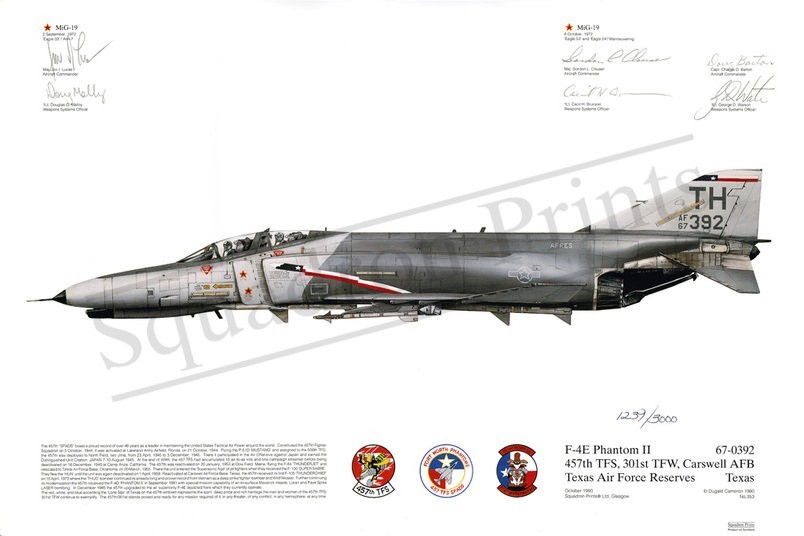 Signed F-4E Phantom II Double Mig Killer
