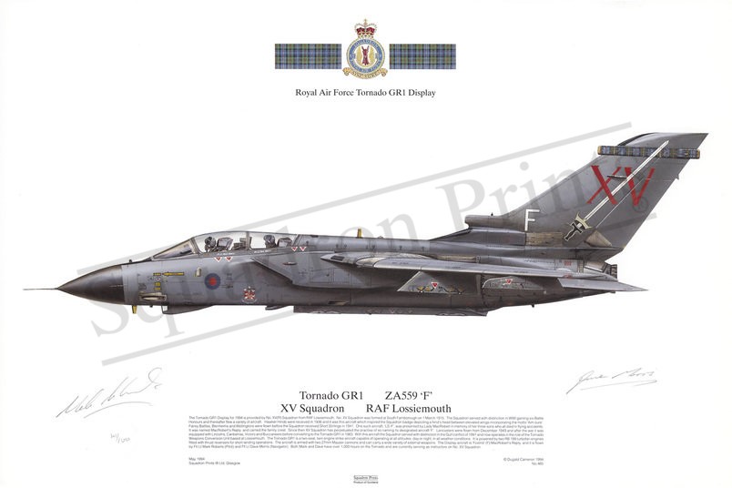 Signed Tornado GR1 1994 Display Crew