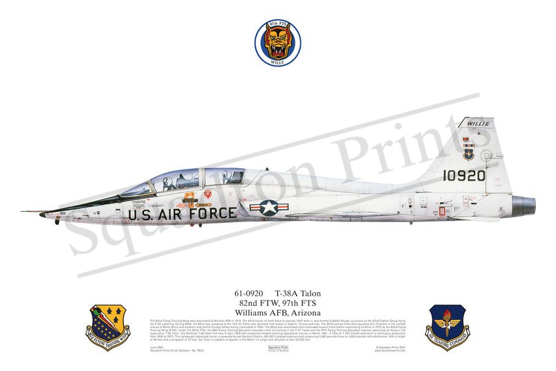 T-38A Talon, 97 FTS, Squadron Print