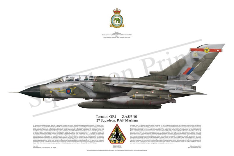 Tornado GR1 27 Squadron Print