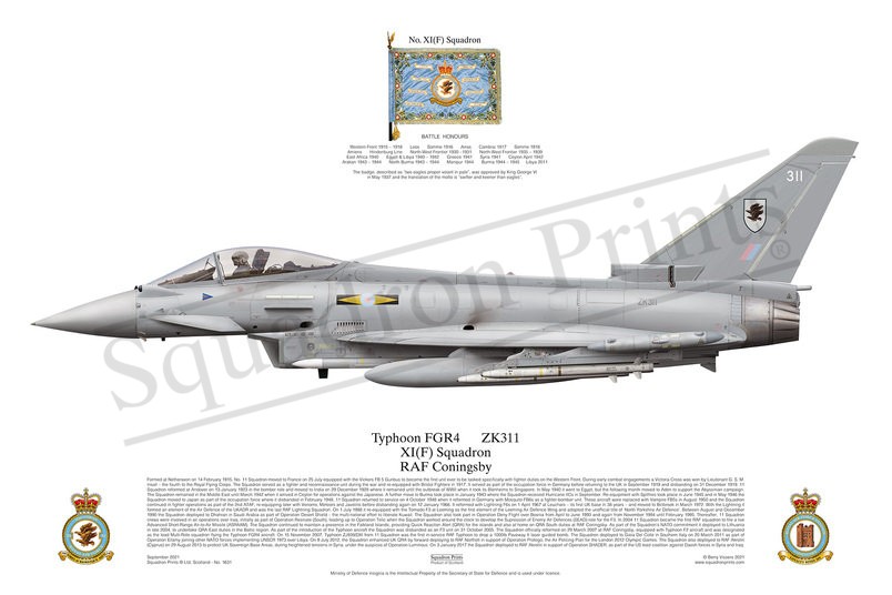Typhoon FGR4, XI(F) Squadron Print