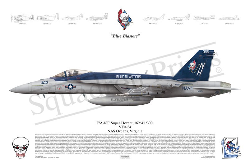 VFA-34 F/A-18E Super Hornet print